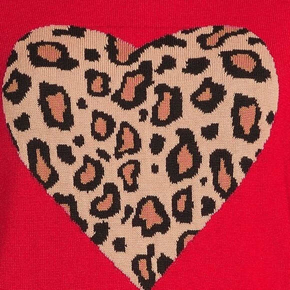 2/$30 Time and Tru Long Sleeve Pullover Talking Sweaters Red XS #A0368 TRB2 - Picture 11 of 11